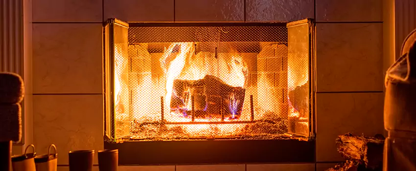 Mendota Hearth Landscape Fireplace Installation in Tallmadge, Ohio